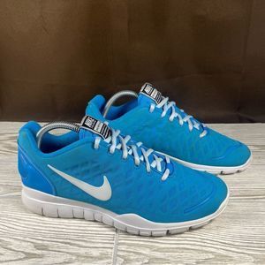 Nike Free TR Fit Blue Glow Cross Training Shoes Sneaker Womens 9.5